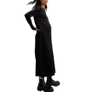 Hatch Cozy Black Melissa Sweater Dress Size 3